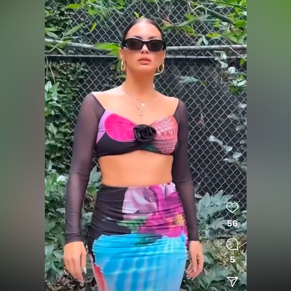 NWT AFRM Elden Top in Surreal Shells - Picture 9 of 11